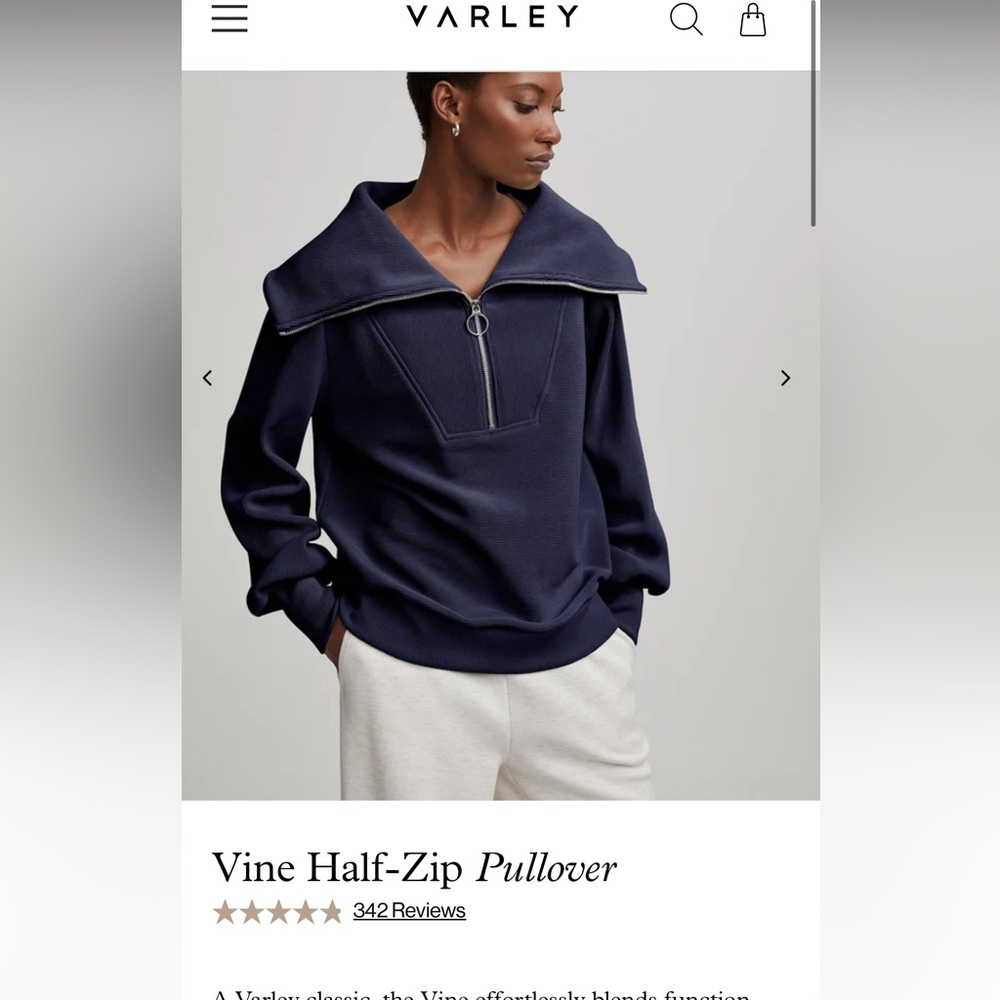 Varley Vine Half-Zip Pullover - Picture 2 of 9